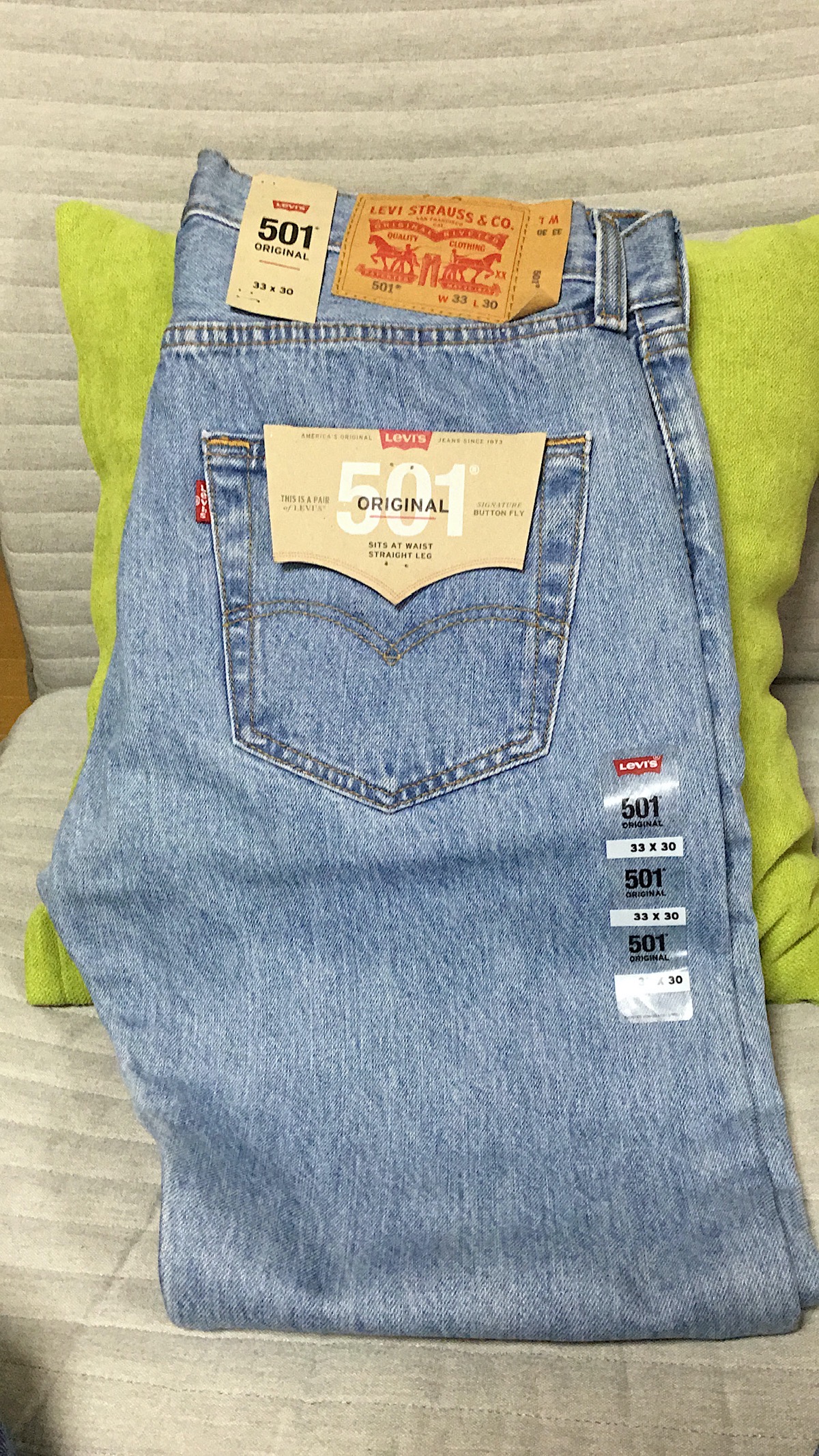 Levis 501 Light Stonewash